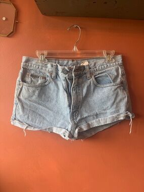 Calvin Klein Light Wash Denim Cutoff Shorts